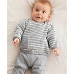 Breipatroon Gestreept babytruitje