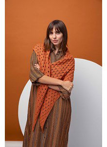 Smalle en lange driehoekige sjaal