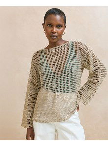 Damestrui in gehaakt in netpatroon