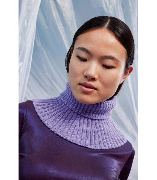 Breipatroon Turtle neck halswarmer