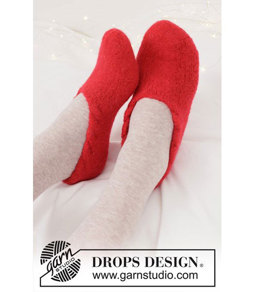 Breipatroon Scarlet Sleigh Slippers