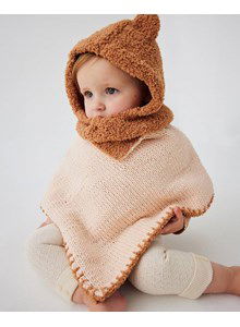 Baby of peuter omkeerbare poncho Isya