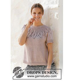 Dames shirt gemaakt van Drops Muskat