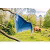 Ocean Deep Shawl omslagdoek gemaakt van Scheepjes Whirl