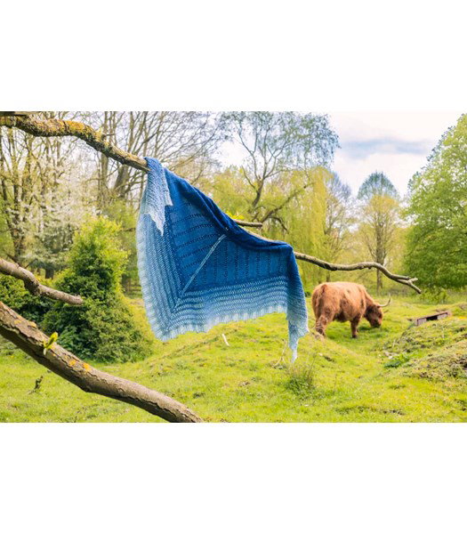 Breipatroon Ocean Deep Shawl omslagdoek