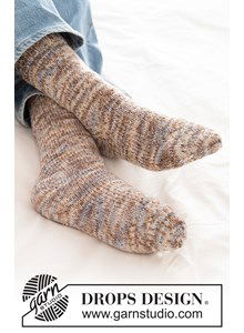 Gebreide wollen sokken met ruitvormige hiel | Maat 35-43