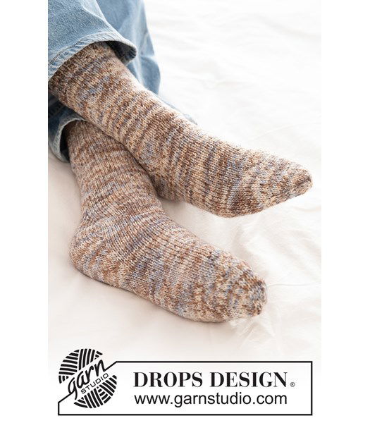 Breipatroon Gebreide wollen sokken met ruitvormige hiel | Maat 35-43