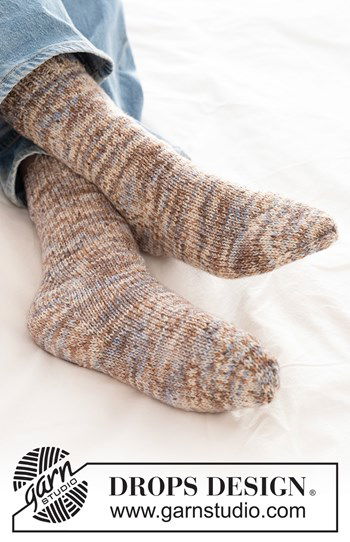 Gebreide wollen sokken met ruitvormige hiel | Maat 35-43