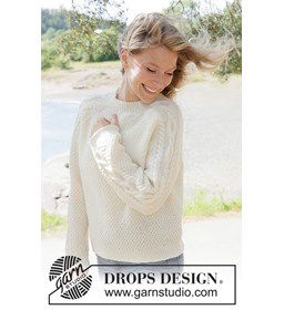 Moonshade Cable Sweater gemaakt van Drops Karisma