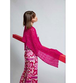 Omslagdoek in kantpatroon