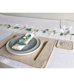 Kerst tafeldecoratie gemaakt van Durable Coral