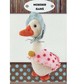 Moeder gans gemaakt van Scheepjes Stone Wash XL en XL Minerals