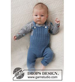 Baby salopette / kruippakje gemaakt van DROPS Flora