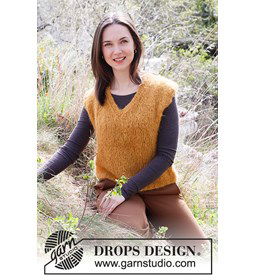 Dames top gemaakt van Rondbreinaald nr 8