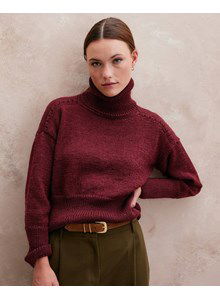 Damestrui met hoge dubbele col