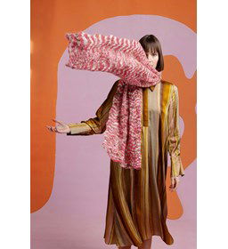 Sjaal in zigzag patroon