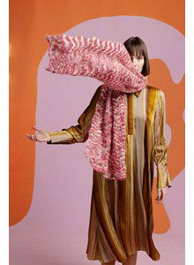 Sjaal in zigzag patroon