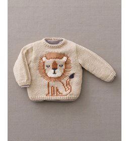 Babytruitje leeuw gemaakt van Phildar Phil Partner Baby