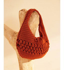 Tas met noppen gemaakt van Phildar Phil Rustique