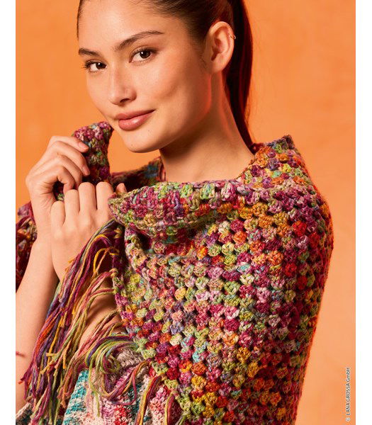 Haakpatroon driehoekige omslagdoek