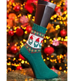 kerstsokken Christmas Gnooms gemaakt van Lang Yarns Jawoll