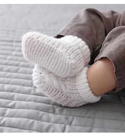 Baby slofjes gemaakt van Phildar Phil Super Baby