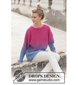 Trui gemaakt van Drops Kid Silk