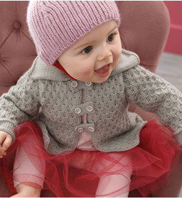 Jasje voor baby gemaakt van Phildar Phil Partner 3,5