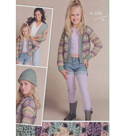 Meisjesvest in grannysquares gemaakt van Lammy Yarns Angela