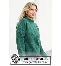 Eenvoudig te breien damestrui gemaakt van Drops Air