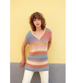 Mouwloze damestrui gemaakt van Lang Yarns Paradise