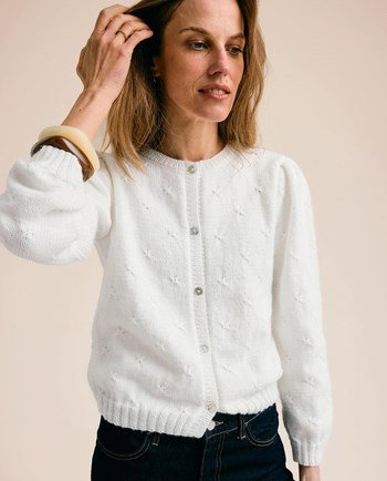 damesvest met ballonmouwen Rhea