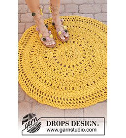 Vloerkleed gemaakt van Haaknaalden