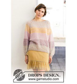 Trui voor dames gemaakt van Drops Kid Silk