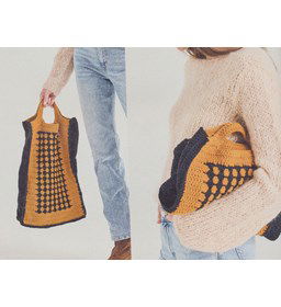 Langwerpige tas gemaakt van Phildar Phil Partner 6