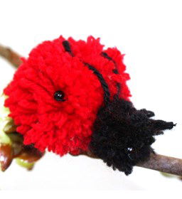 Lieveheerbeestje gemaakt van Lammy Yarns No 1