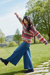 Breipatroon Pullover met streepmotief