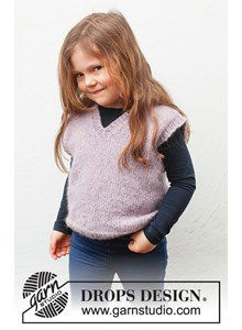 Kinderspencer / Slip-over met V-hals