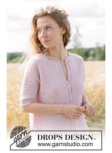 Gebreid vest met ronde pas en punnikrand