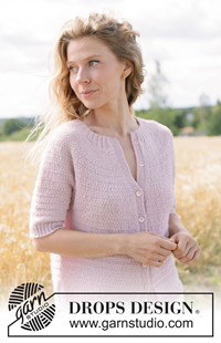 Gebreid vest met ronde pas en punnikrand