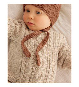 Babytrui met kabelpatroon