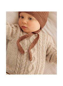 Babytrui met kabelpatroon