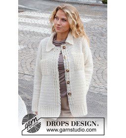 Damesvest gemaakt van DROPS Sky