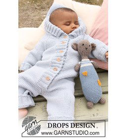 kruippak gemaakt van Drops Merino extra fine