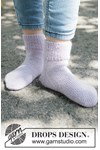 Breipatroon sokken Wisteria Wish Socks van andere kant