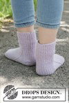 Breipatroon sokken Wisteria Wish Socks van andere kant