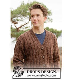 klassiek herenvest met reliëfpatroon en v-hals gemaakt van knopen