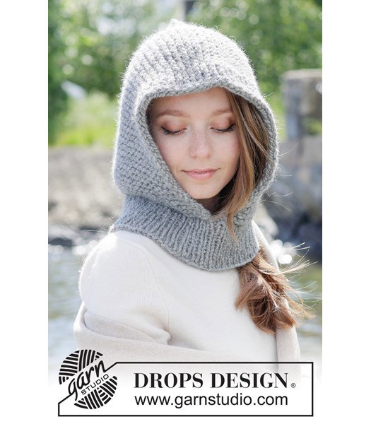 Breipatroon Warme gebreide balaclava in ribbelsteek
