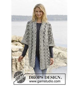 Gehaakt vest met kantpatroon