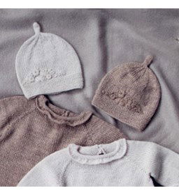 Klassiek mutsje gemaakt van Lang Yarns Merino 200 bebe